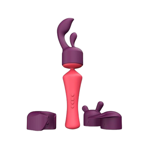 Pleasurelab - Moonshake Massager - Wandvibrator + alle opzetstukken